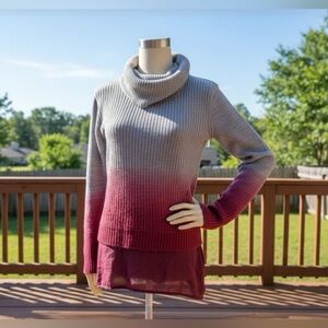 🛍️BUNDLE ONLY ITEM🛍️Ombre layered Sweater with sheer under top